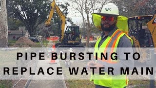 How to Replace 600 feet of Water Main in 2 Hours with Pipe Bursting