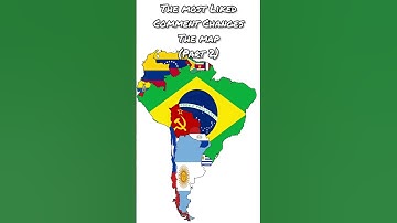 The Most Liked Comment Changes the Map (Part 2) #maps #geography #southamerica #shorts