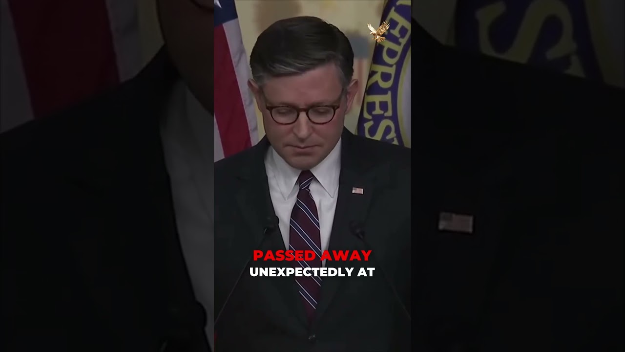 The News That Stopped Washington: Speaker Johnson's Immediate Reaction to Tragic Loss