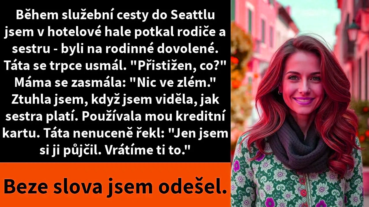 Moje dcera, čerstvě po právnické fakultě, ke mně při rodinné večeři naklonila hlavu a zašeptala: „Musíme hned odejít.“ Byla bílá jako stěna. Nejdřív jsem si myslela, že je to nějaká metafora. Pak...