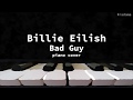 Bad Guy - Billie Eilish | Piano Cover