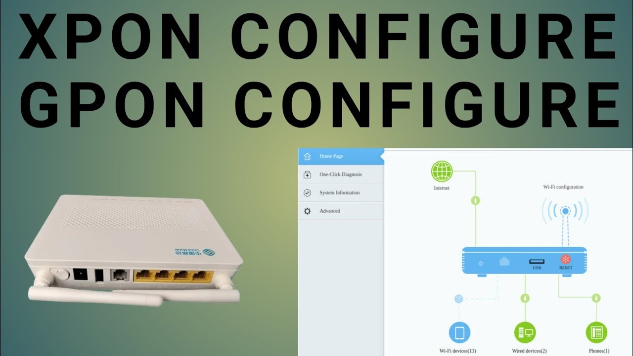Gpon Xpon Router GPON EPON XPON WIFI router configure Mac address configure - YouTube