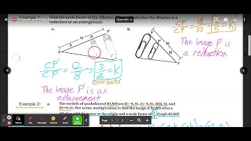 9.7 Identify and Perform Dilations Video Lesson Geometry