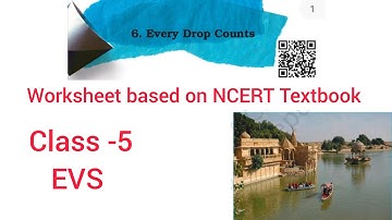 CLASS -5|EVS WORKSHEET|EVERY DROP COUNTS|