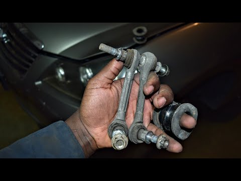 Infiniti M35 M45 Rear Sway Bar Links & Stabilizer Bar Bushings. Removal + Installation