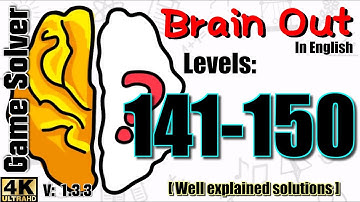 𝐁𝐑𝐀𝐈𝐍 𝐎𝐔𝐓 - Can you pass it? | Level 141 to 150 [ENGLISH]