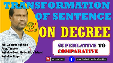 Transformation of Degree-2 | Transformation of Sentences | English Grammar | Tech Tutor