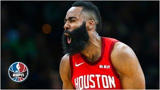 James Harden goes off for 42 as Rockets down Celtics | NBA Highlights