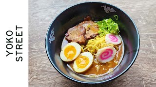 Yoko Street Pork Ramen Tonkotsu Shoyu Ramen  – USA —   Instant Noodle Recipe Time — EP 2078