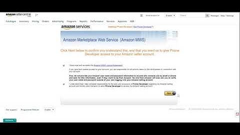 How to authorize developer for MWS