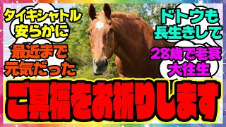 『タイキシャトル死す、28歳』に対するみんなの反応 まとめ ウマ娘プリティーダービー レイミン