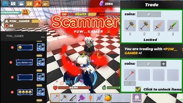 Proof Scammer (1) How to get scamed in Skyblock Blockman Go