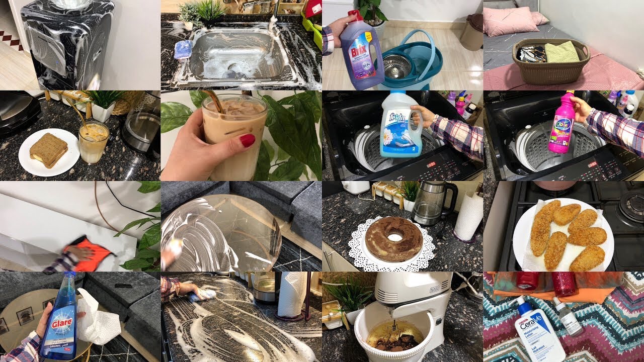 روتين نص الليل🧼🫧✔️بعد مرقعة طول اليوم🦦لازم نقوم وننجز ونشطب اللي ورانا♥️