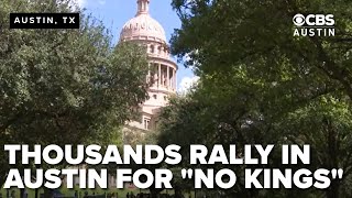 Thousands rally in Austin for 'No Kings' protest against Trump administration