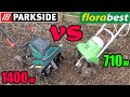 Bineuse électrique LIDL PARKSIDE 1400W (+ versus FLORABEST 710w) Tiller Gartenkultivator