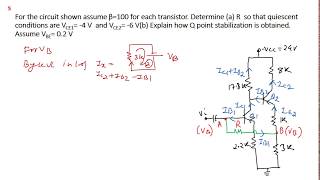 Numerical of Transistor Biasing and Stabalization[9.13]