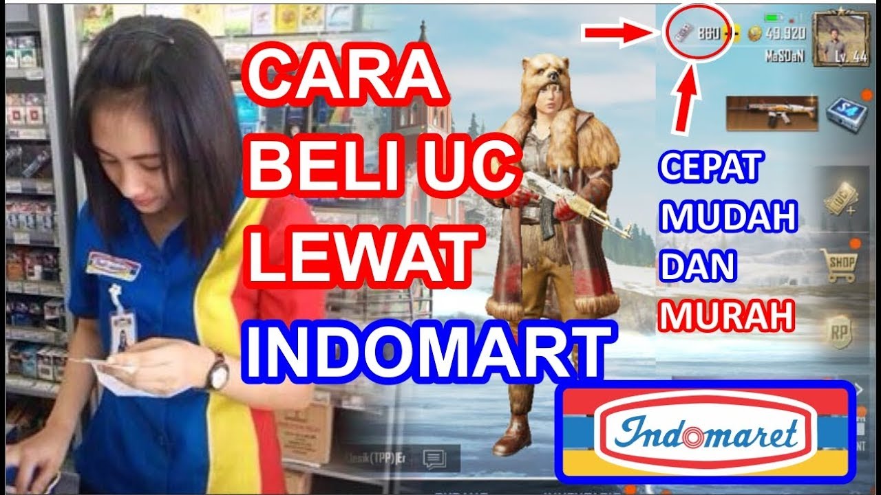 Cara Beli Uc Pubg Lewat Indomart Cepat Mudah Loo Youtube