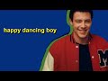 finn hudson being a happy puppy while dancing
