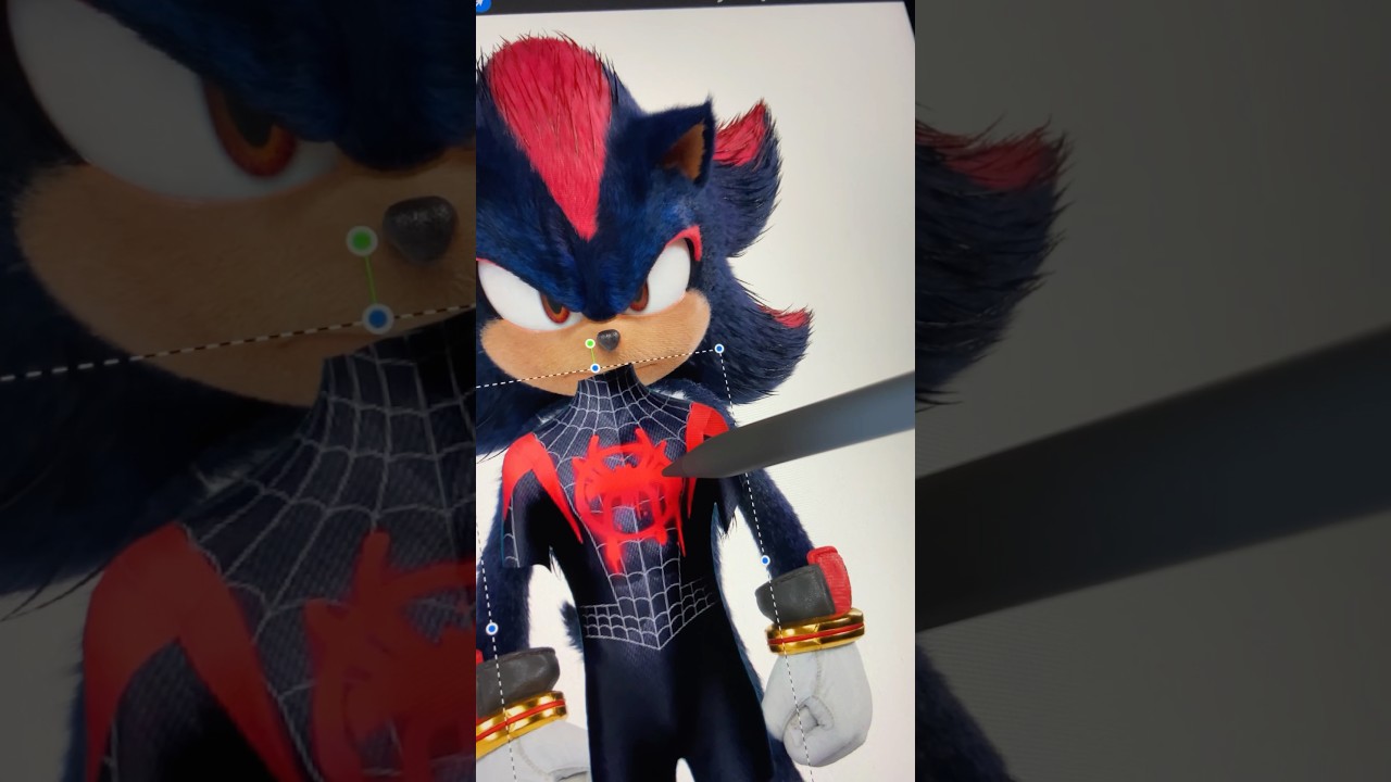 How do you like Shadow ⚡️ from Sonic 3 as 🕷️ Spider-Man? 