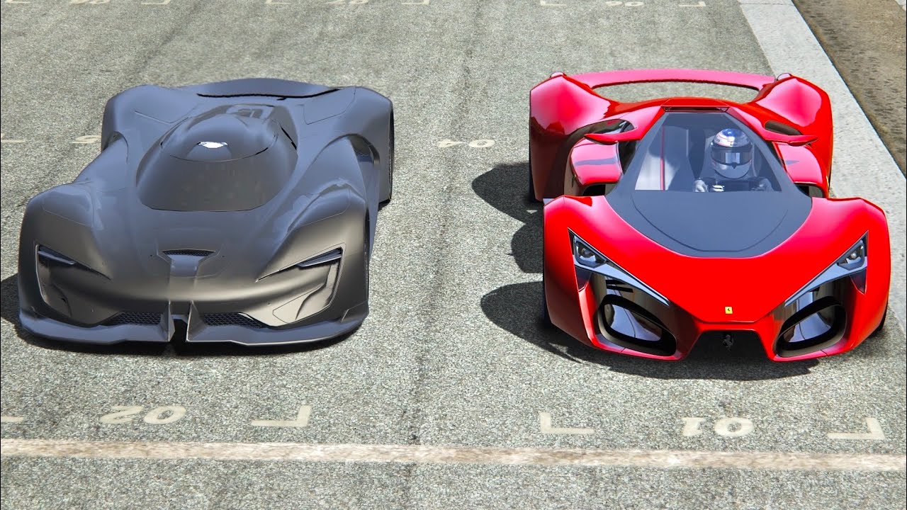 Srt Tomahawk X Vgt Vs Ferrari F80 Concept At Highlands Youtube