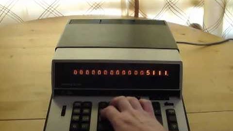 Monroe 990 Nixie Tube Display Calculator (1970)