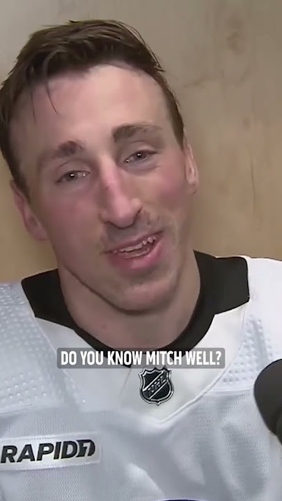 Brad Marchand takes a shot at Mitch Marner.