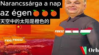 Orbán kínaiul énekel