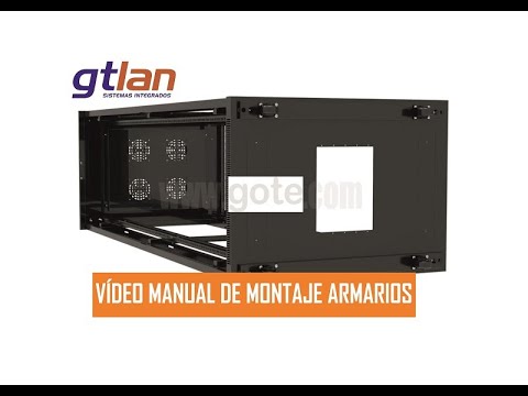 Montaje armario rack telecomunicaciones desmontado rack GTLAN.