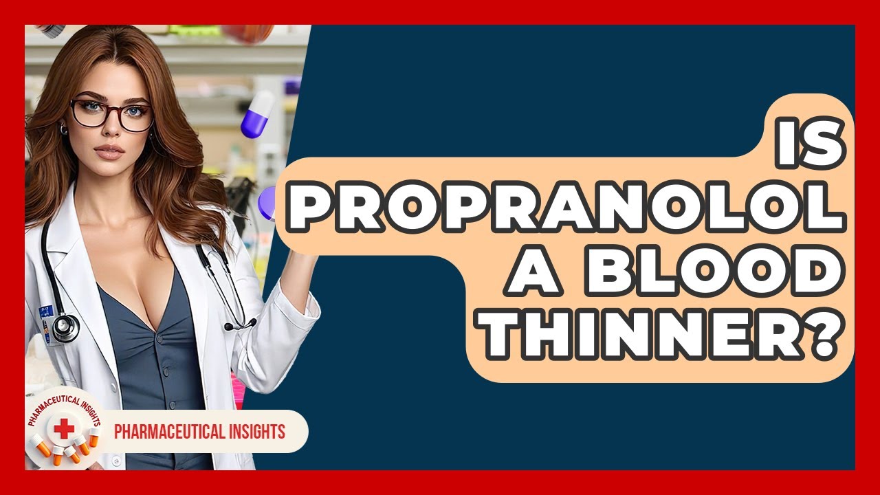 Is Propranolol A Blood Thinner? - Pharmaceutical Insights