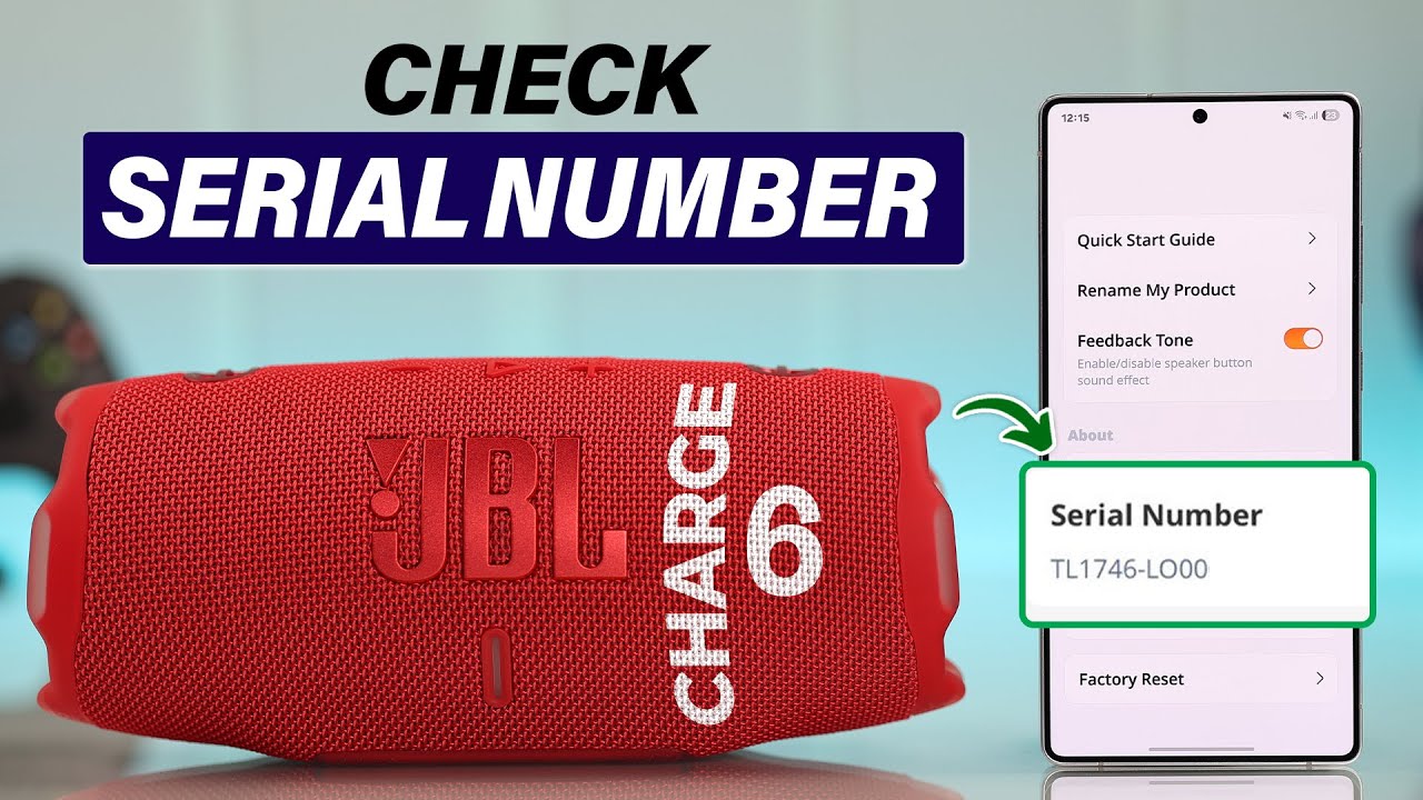 How to Check JBL Charge 6 Serial Number! [Quick Guide] - YouTube