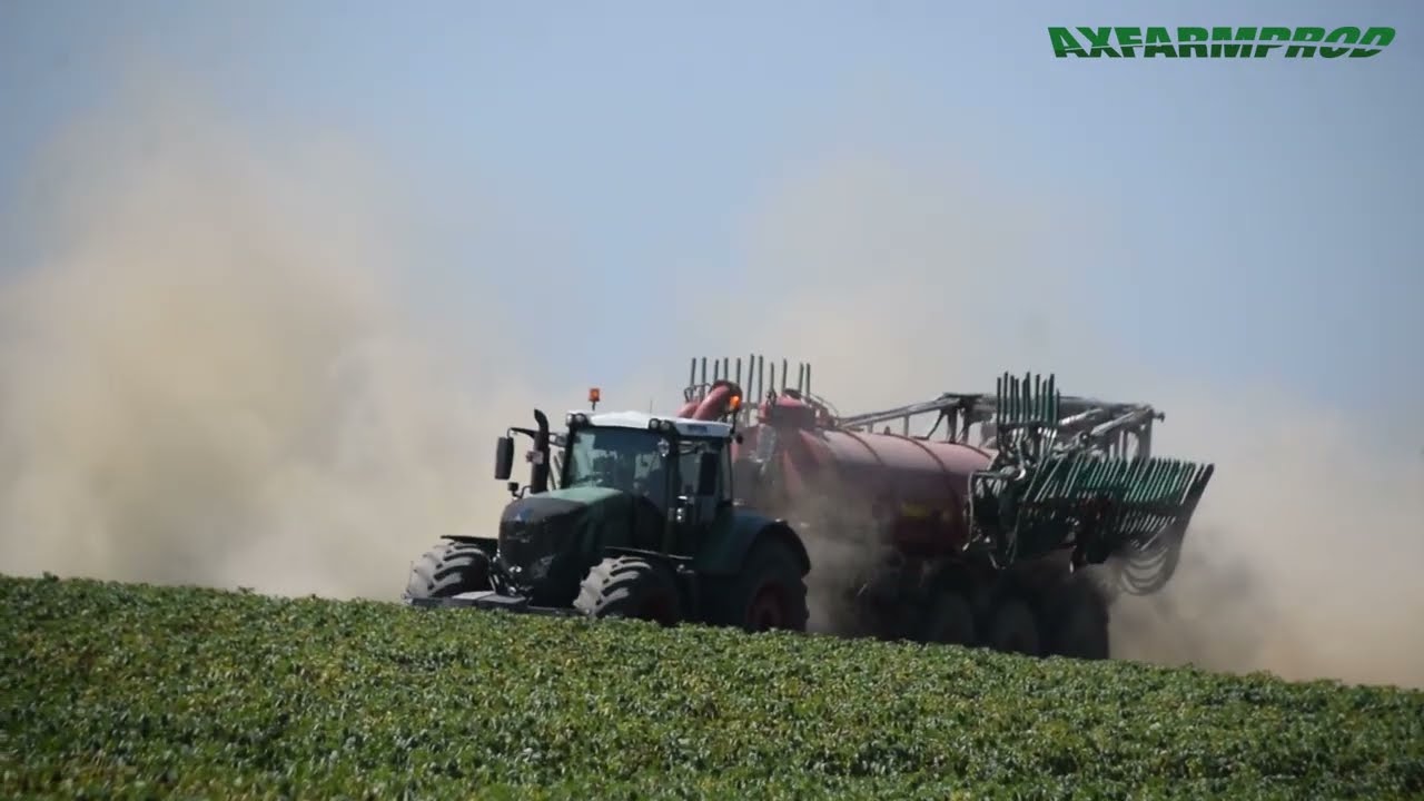 Arrosage des pommes de terres en Fendt 936 & Schuitemaker - Steyns