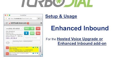 Overview Enhanced Inbound Calling in turboDial