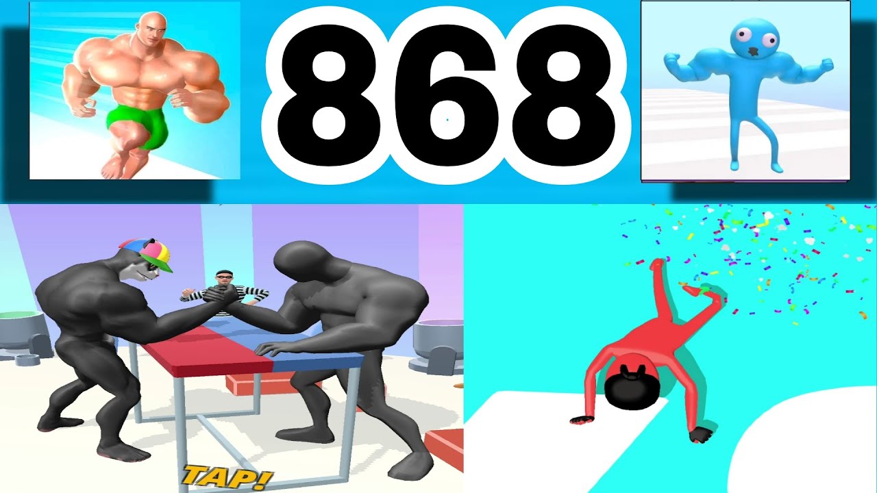 Muscle Rush VS The Big Hit: GameplayWalkthrough All Levels ( part 868 )