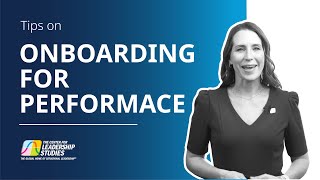 Onboarding for Performance Tips