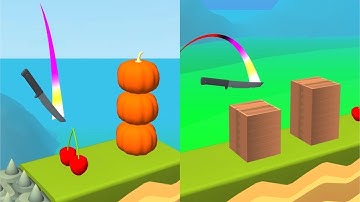 Knife Jump! Very Satisfying And Relaxing ASMR Slicing Game