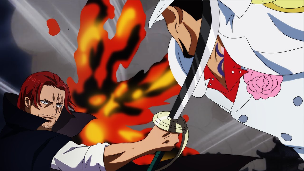 Shanks vs Akainu! Batalha One Piece YouTube