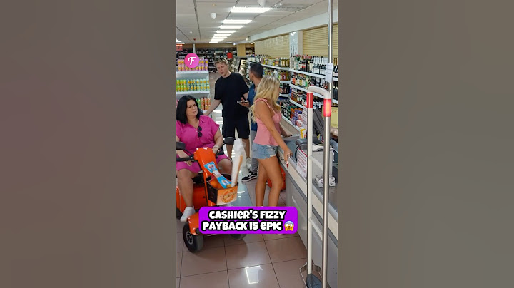 Rude Shopper Gets Fizzy Payback from Clever Cashier #shorts