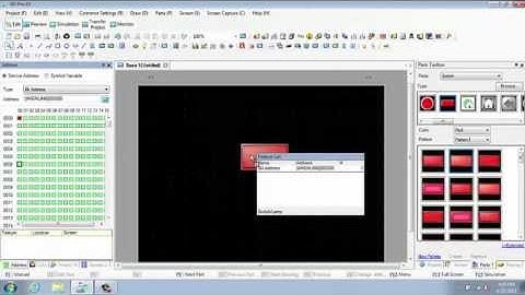Using Parts Toolbox with GP-Pro EX