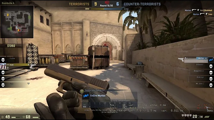 CS:GO Insane 1v5 Headshot ace (sparkle submission) RAW FOOTAGE