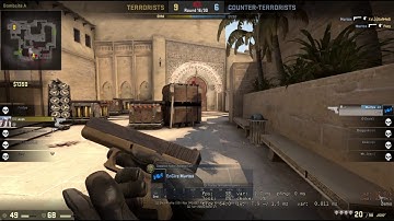 CS:GO Insane 1v5 Headshot ace (sparkle submission) RAW FOOTAGE