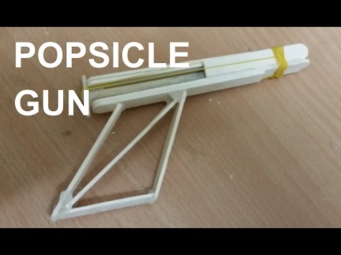 How To Make Gun Out Of Popsicle Sticks - Homemade Mini Weapon