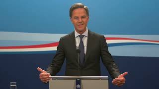 Integrale persconferentie van minister-president Rutte na de ministerraad van 2 september 2022.