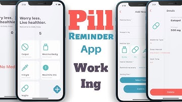 How it works -  Reminder App - Pill Reminder - Medicine Reminder - Alert App - Flutter Tutorial - UI