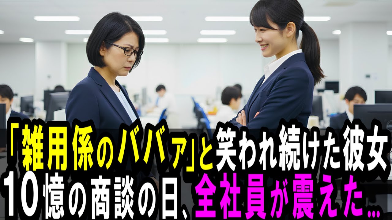 コーヒーの香りが漂う、どこにでもある朝のオフィス。私がお茶を配っていると、桐谷課長が皆の前で言った。「五十過ぎの女性がいるだけで職場の効率が下がる。本当に邪魔だ。」周りの若手社員たちがくすくす笑った。一年間、毎日のように浴びせられた侮辱。でもその日、私は机の引き出しの中の古い業界誌を見つめながら、静かに決意した。明日、十億円の交渉が始まる。そして桐谷さんはまだ知らない。私が十五年前、この業界...