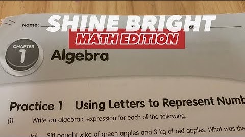 Primary 6 my pals are here | chapter one Algebra practices 1-3