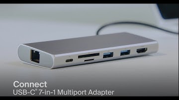 Belkin USB C 6 in 1 Hub Adapter with 60W Power Delivery.