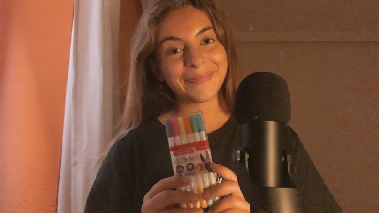 ASMR: intuition test, tape on mic, tapping - YouTube