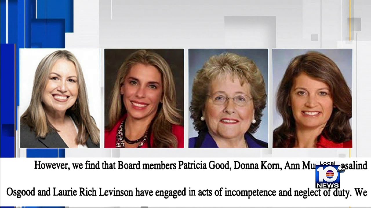 Grand Jury Recommends Desantis Remove 4 Broward School Board Members