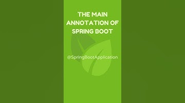 @SpringBootApplication in 15 Seconds #springboot #springbootannotations #springboottutorial #java