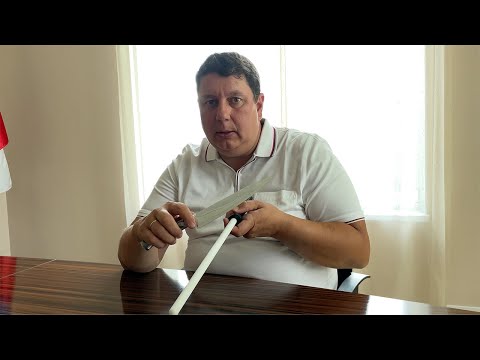 Керамический мусат. Как править нож мусатом.